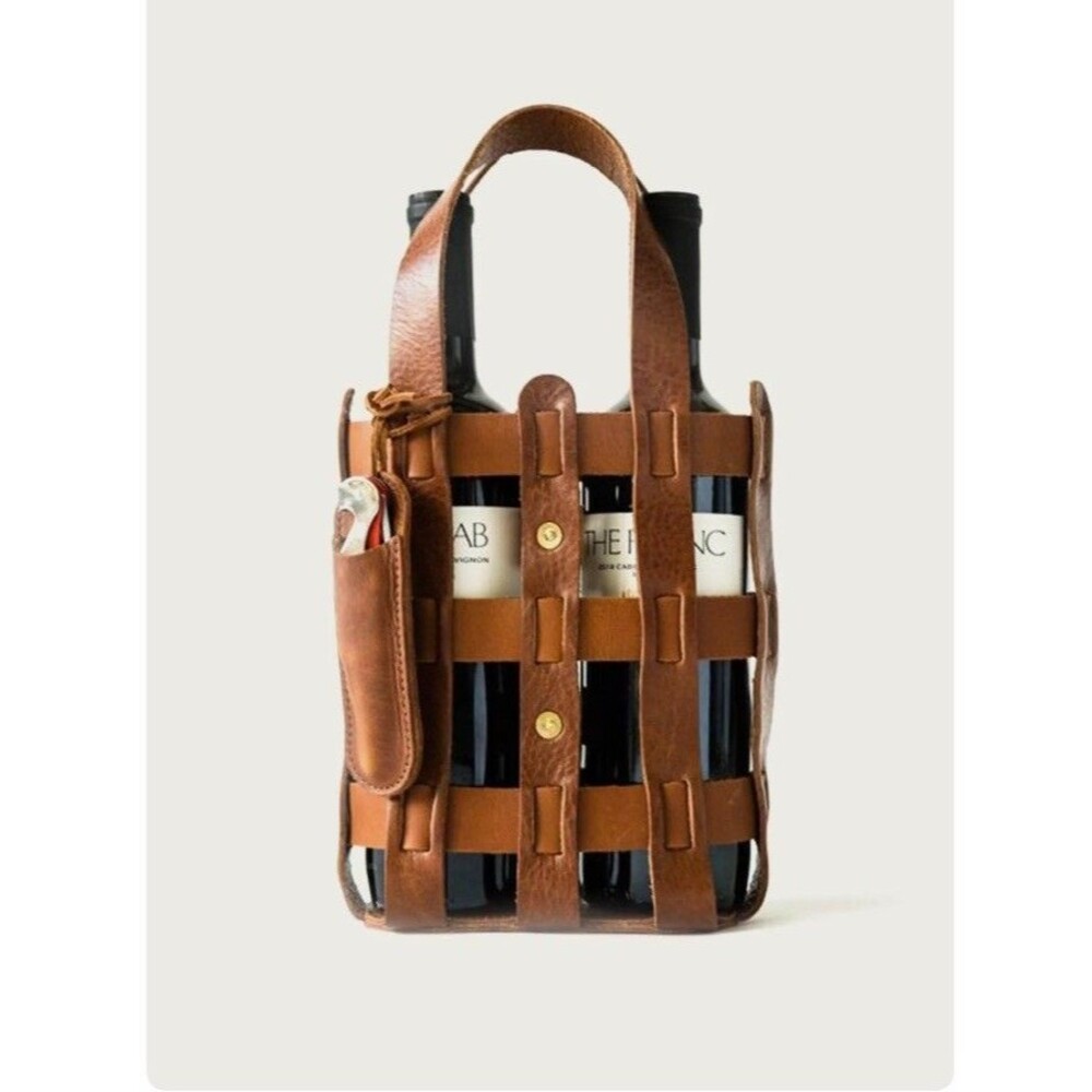 WP Standard The Wine Tote Leather Tan